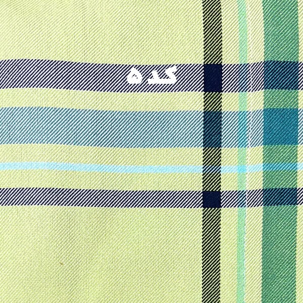 حوله پالتویی نخی اعلا چهارخانه سبز