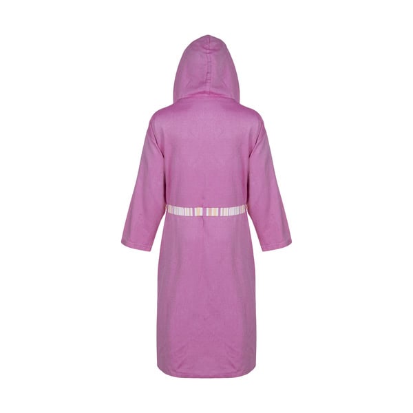 حوله پالتویی نخی اعلا ساده صورتی