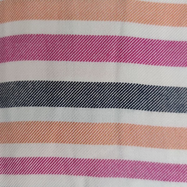 حوله پالتویی نخی اعلا راه راه کد 14 نارنجی، طوسی، صورتی