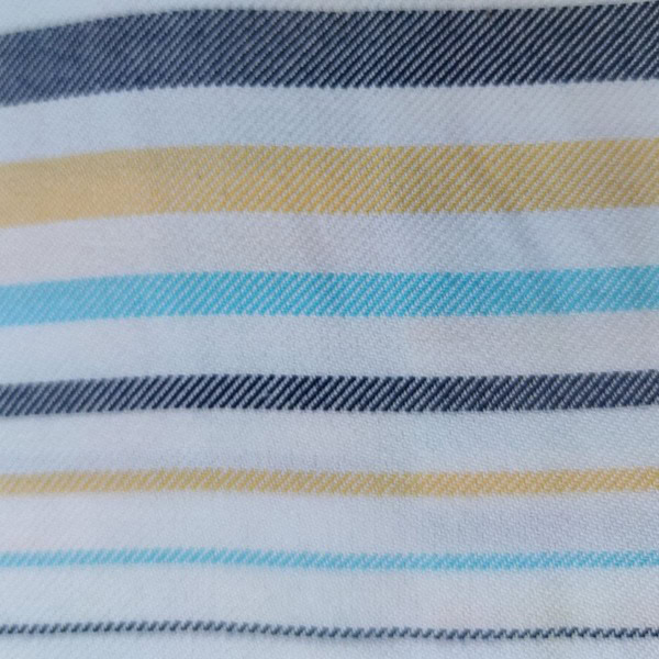 حوله پالتویی نخی اعلا راه راه کد 3 زرد، آبی، طوسی