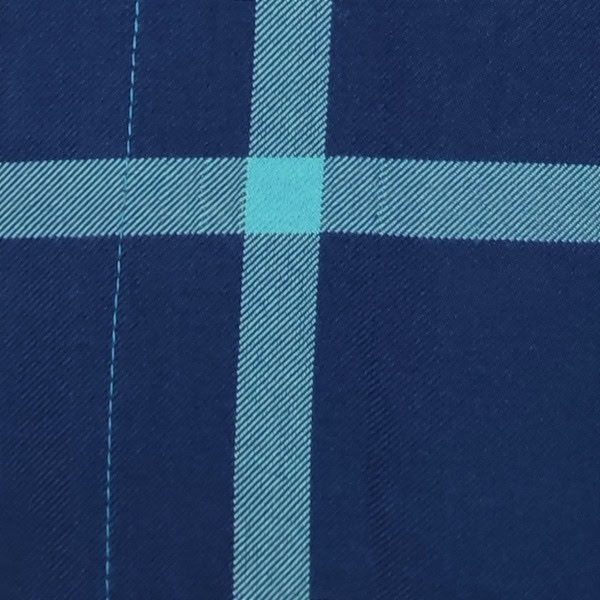 حوله پالتویی نخی اعلا چهارخانه سورمه ای تیره