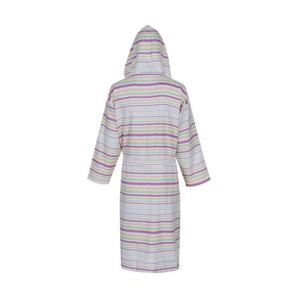 حوله پالتویی نخی اعلا راه راه کد 7 زرد، سبز کم رنگ، صورتی