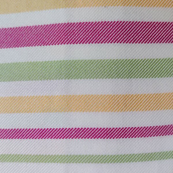 حوله پالتویی نخی اعلا راه راه کد 7 زرد، سبز کم رنگ، صورتی