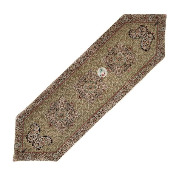 ست 5 تکه رومیزی ترمه طرح آذر – رنگ کرم