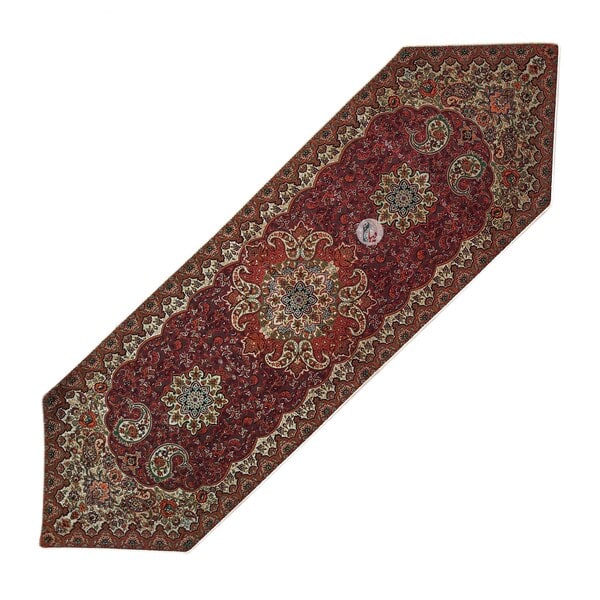 ست 5 تکه رومیزی ترمه طرح ونوس – رنگ زرشکی