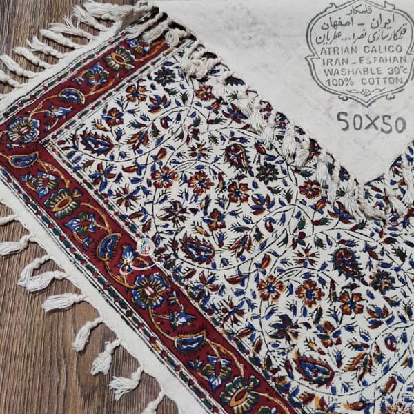 رومیزی قلمکار ممتاز کد 400722 – ابعاد 50 در 50