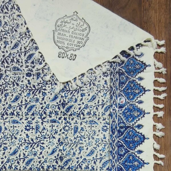 رومیزی قلمکار ممتاز کد 400802 – ابعاد 80 در 80