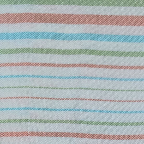 حوله پالتویی نخی اعلا راه راه کد 13 آبی، نارنجی، سبز کم رنگ