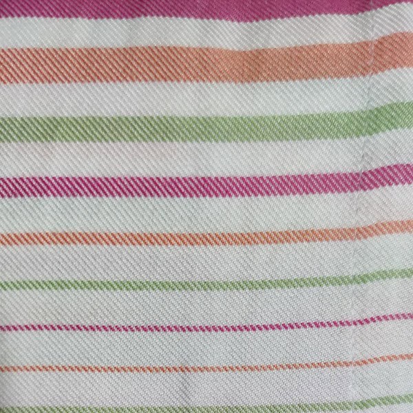 حوله پالتویی نخی اعلا راه راه کد 9 صورتی، نارنجی، سبز کم رنگ