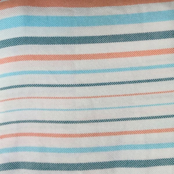 حوله پالتویی نخی اعلا راه راه کد 43 آبی، نارنجی، سبز پر رنگ - Image 2