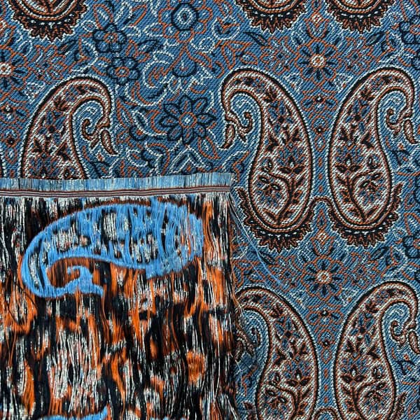 پارچه ترمه ابریشمی طرح البرز (واحد نیم متری)