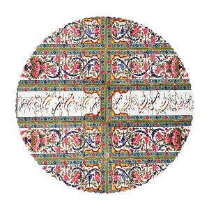 رومیزی مخمل کد 401813 - قطر 90