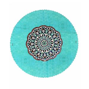 رومیزی مخمل کد 401814 - قطر 90