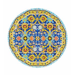 رومیزی مخمل کد 401817 - قطر 90