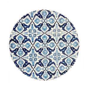 رومیزی مخمل کد 401818 - قطر 90