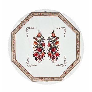 رومیزی مخمل کد 401819 - قطر 90