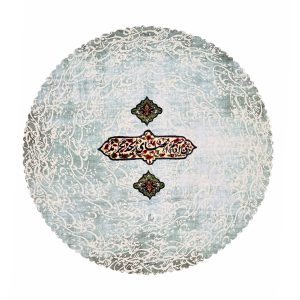 رومیزی مخمل کد 401827 - قطر 90