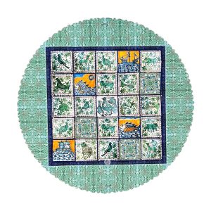 رومیزی مخمل کد 401832 - قطر 90