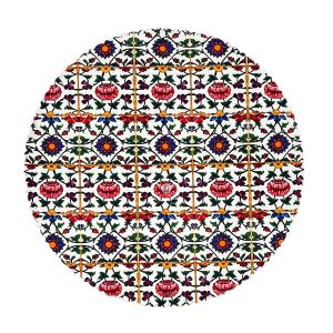 رومیزی مخمل کد 401836 - قطر 90