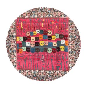 رومیزی مخمل کد 401841 - قطر 90