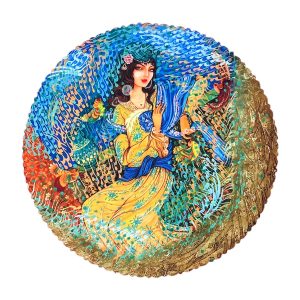 رومیزی مخمل کد 401851 - قطر 90