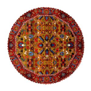 رومیزی مخمل کد 401855 - قطر 90