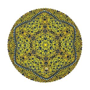 رومیزی مخمل کد 401859 - قطر 90