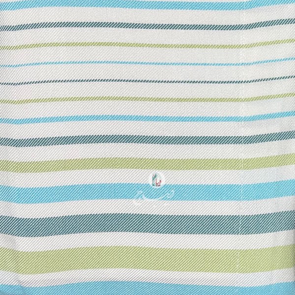 حوله پالتویی نخی اعلا راه راه کد 95 آبی، سبز پررنگ، سبز کم رنگ