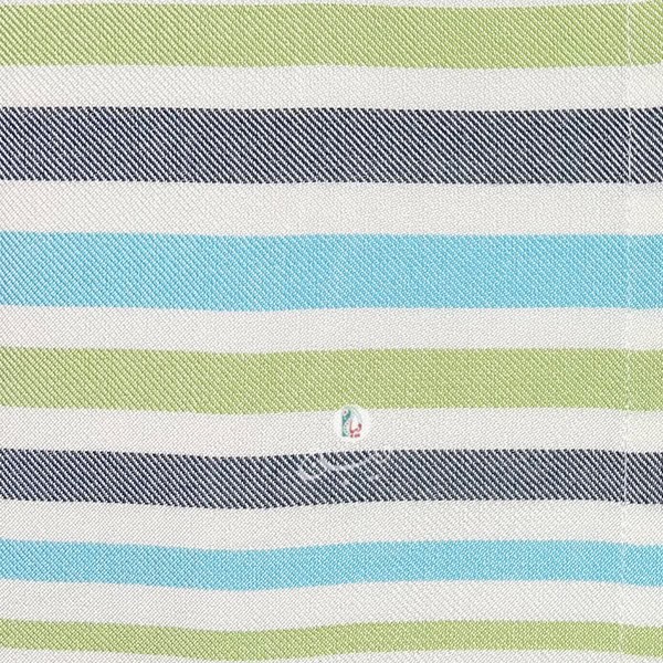 حوله پالتویی نخی اعلا راه راه کد 96 آبی، سبز کمرنگ، طوسی