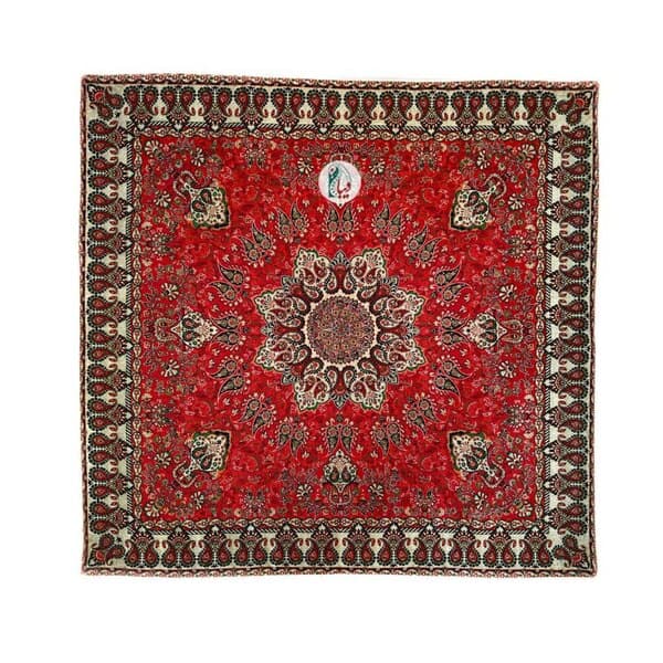ست 4 تکه رومیزی ترمه طرح بهار – رنگ قرمز