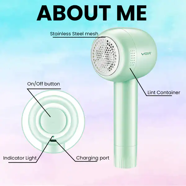 پرزگیر شارژی لباس