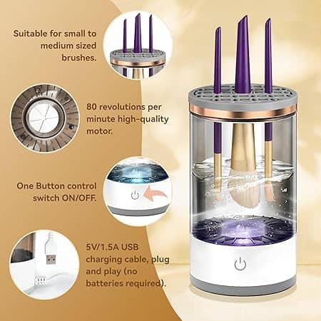 دستگاه برقی شستشوی برس آرایشی (براش شور)