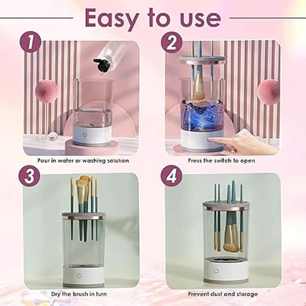 دستگاه برقی شستشوی برس آرایشی (براش شور)