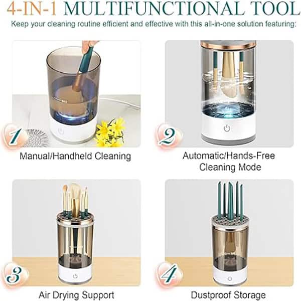دستگاه برقی شستشوی برس آرایشی (براش شور)