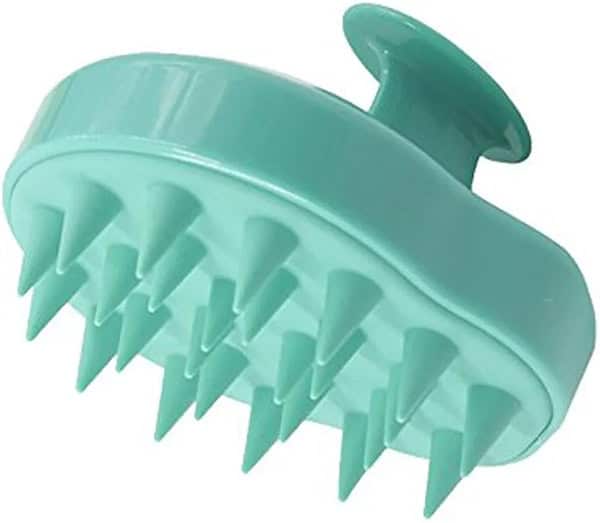 ماساژور و برس شستشوی موی سر رنگ سبز