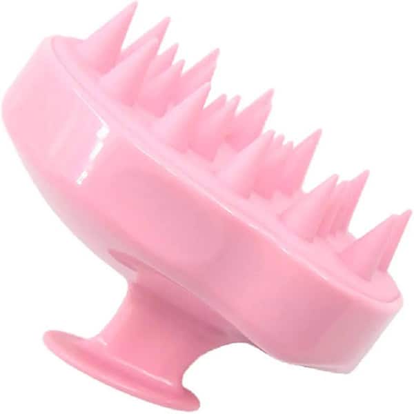 ماساژور و برس شستشوی موی سر رنگ صورتی