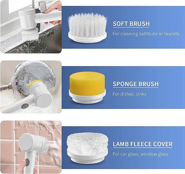 برس جادویی پاک کننده برقی چند منظوره