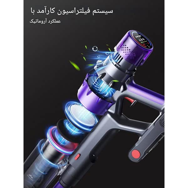 جارو شارژی عصایی بیسیم برند Smoture مدل VAC01