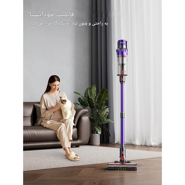 جارو شارژی عصایی بیسیم برند Smoture مدل VAC01