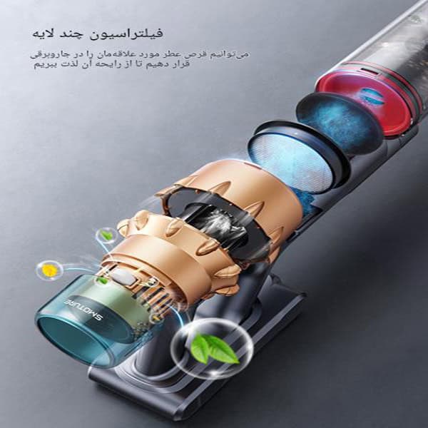 جارو شارژی عصایی بی‌سیم برند Smoture مدل VAC01